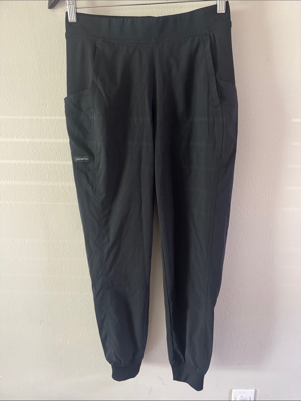 Black Men’s Slim Joggers with Utility Pocket